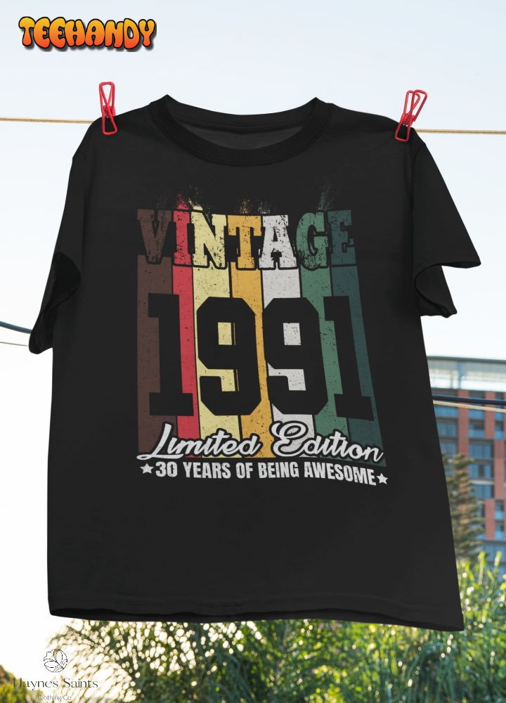 Vintage 1991 Limited Edition Classic T-Shirt, Limited Edition Shirt, Since 1991 Shirt