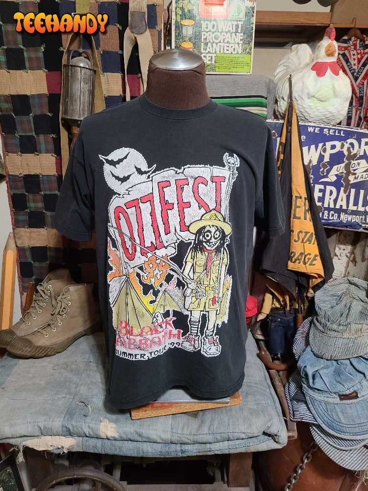 Vintage 1999 Ozzfest Ozzy Black Sabbath Zombie Deftones Primus Shirt