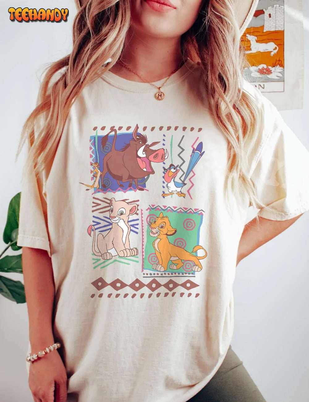 Vintage 90s Disney Lion King Simba And Timon Shirt, Vintage Lion King Shirt