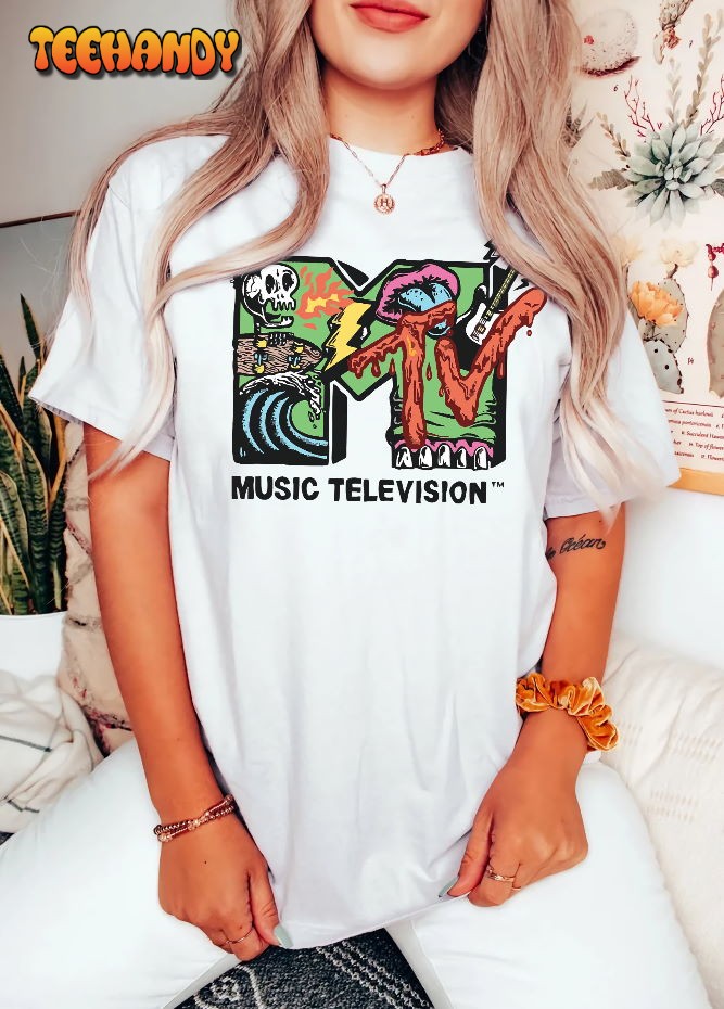 Vintage 90s Music Television Nostalgic MTV Shirt, Retro MTV Logo Shirt