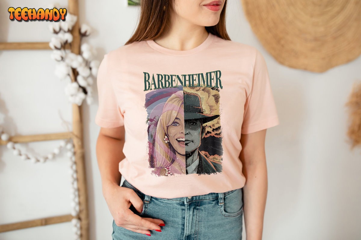 Vintage Barbenheimer Shirt, Oppenheimer Shirt Barbie Movie Tshirt