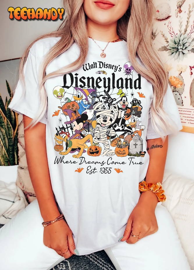 Vintage Disneyland Halloween Shirt, Mickey and Friends Halloween Shirts