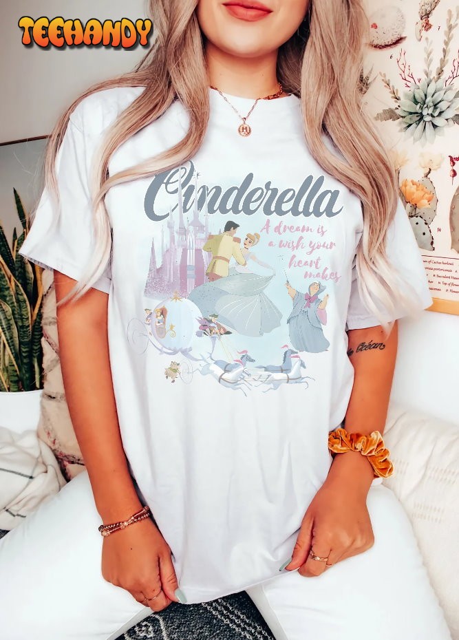 Vintage Dissney Cinderella Shirt, Walt Disney Princess Shirt