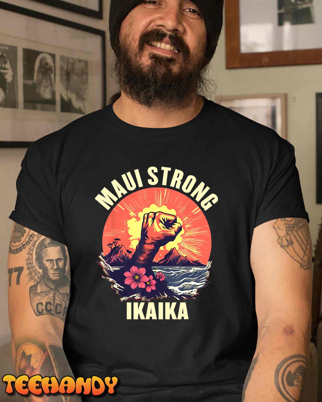 Vintage Ikaika Strong Maui Hawaii Island I Love Hawaii T-Shirt