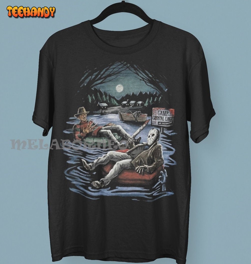 Vintage style Freddy and jason Funny T Shirt