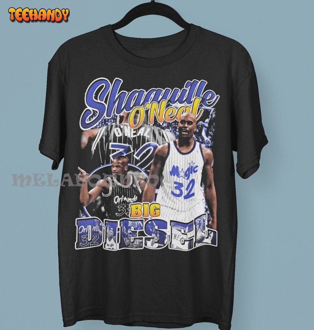 Vintage style Shaquille O’neal T Shirt, Big Diesel T Shirt