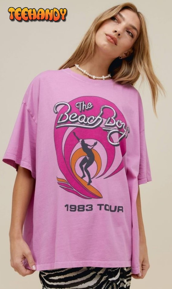 Vintage The Beach Boys 1983 Tour Band Shirt, 80s Beach Boys Vintage Surfer Shirt