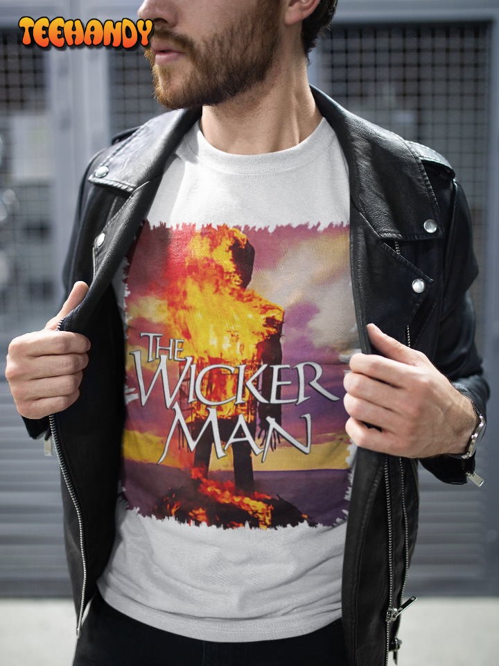 Vintage Wicker Man T-Shirt, Retro Horror Movie Graphic T Shirt