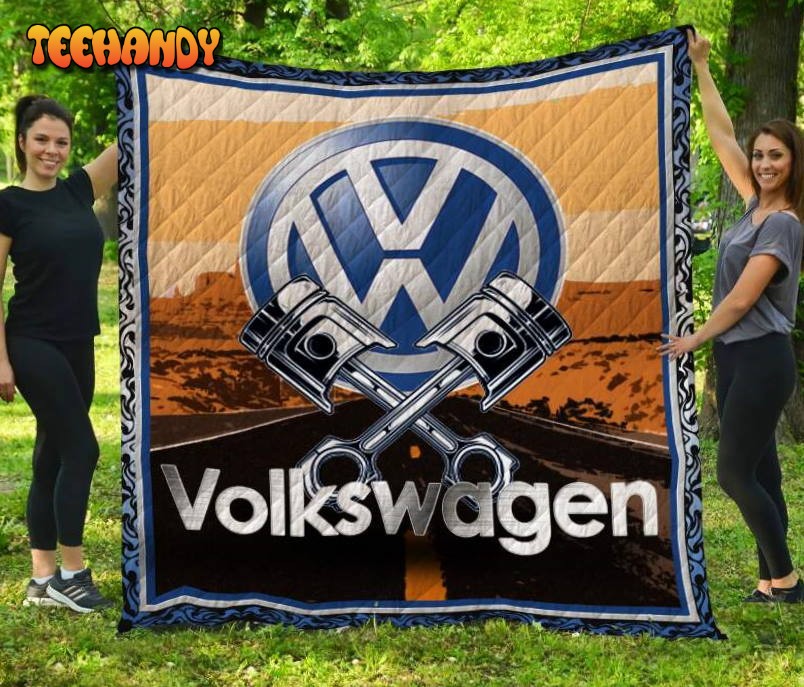 Volkswagen 3D Customized Quilt Blanket