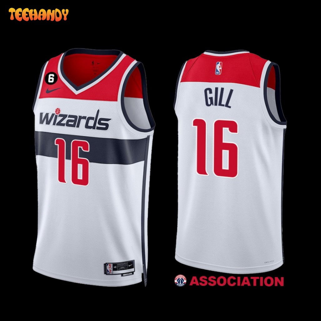 Washington Wizards Anthony Gill 2022-23 Association Edition Jersey White