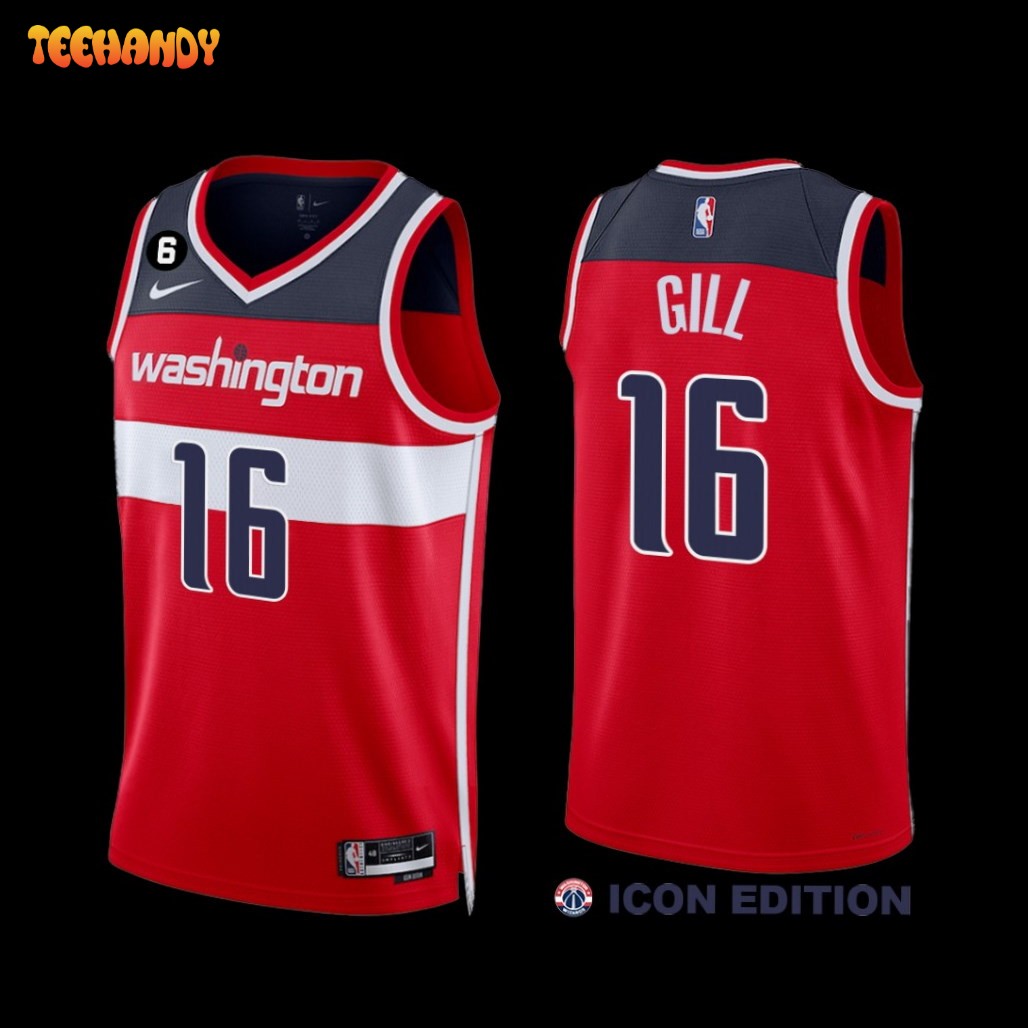 Washington Wizards Anthony Gill 2022-23 Icon Edition Jersey Red