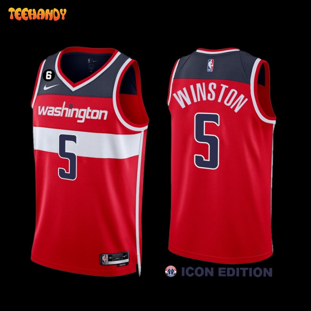 Washington Wizards Cassius Winston 2022-23 Icon Edition Jersey Red