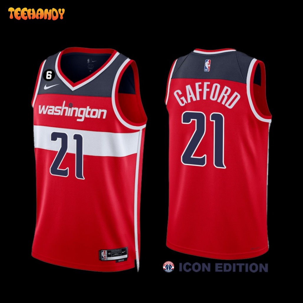 Washington Wizards Daniel Gafford 2022-23 Icon Edition Jersey Red