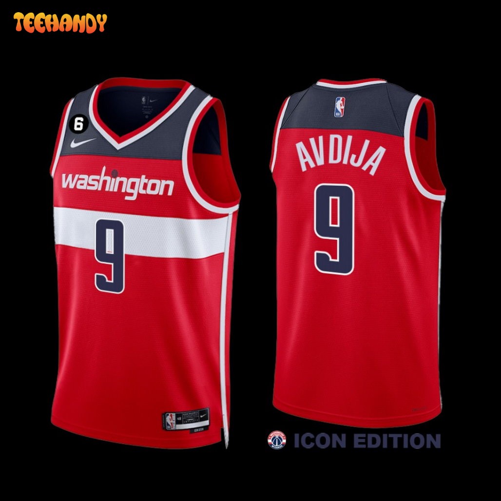 Washington Wizards Deni Avdija 2022-23 Icon Edition Jersey Red