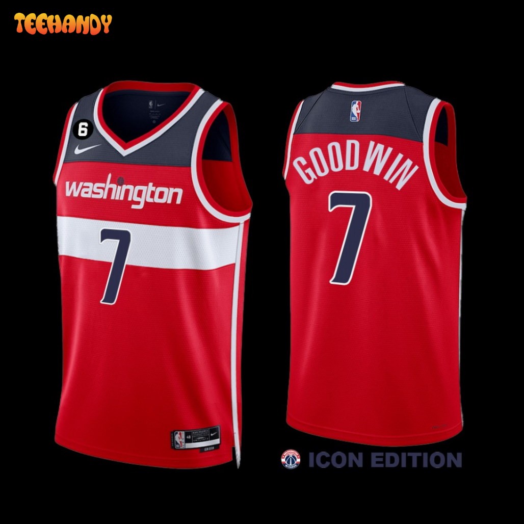 Washington Wizards Jordan Goodwin 2022-23 Icon Edition Jersey Red