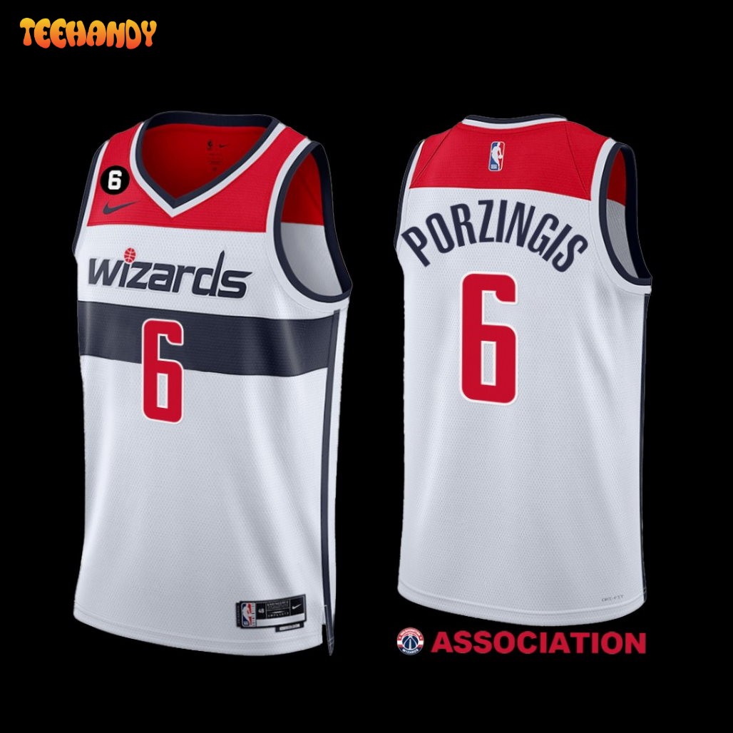 Washington Wizards Kristaps Porzingis 2022-23 Association Edition Jersey White