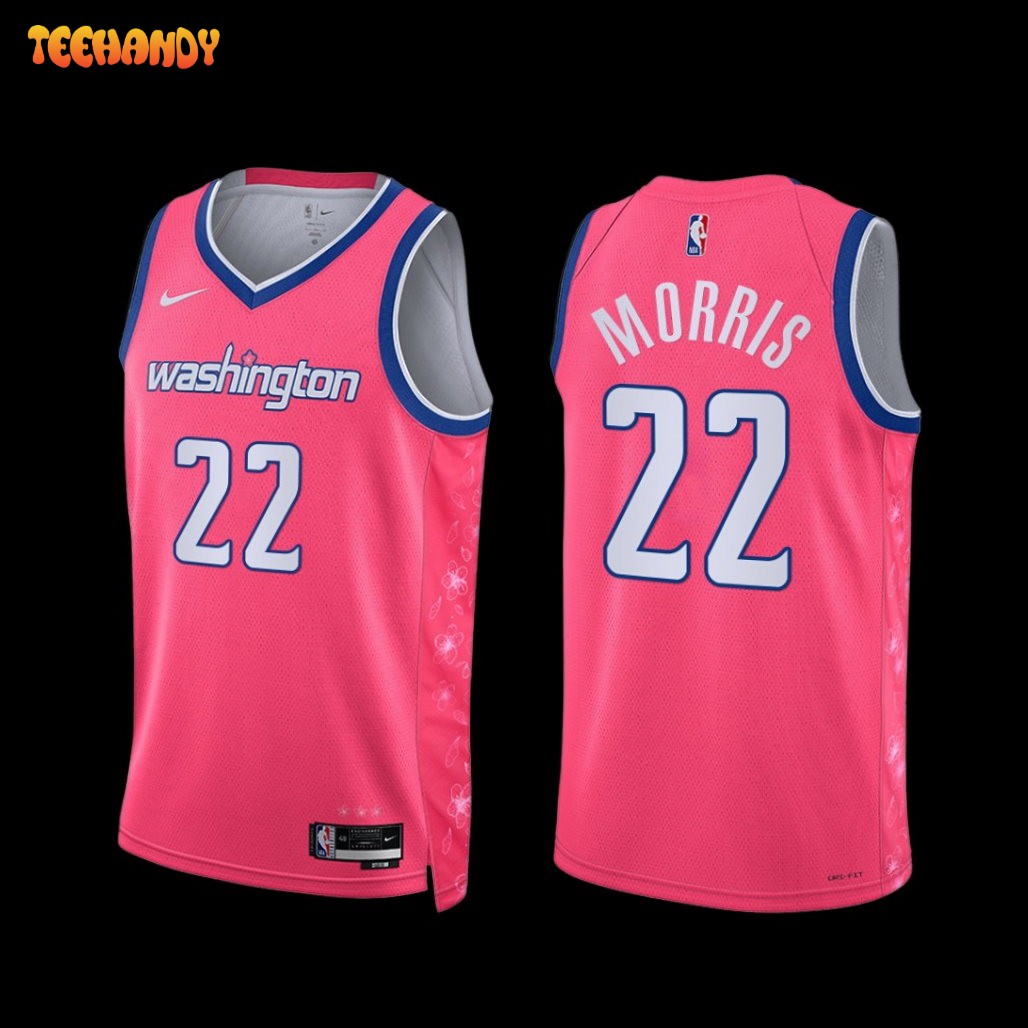 Washington Wizards Monte Morris 2022-23 City Edition Cherry Blossom Jersey Pink