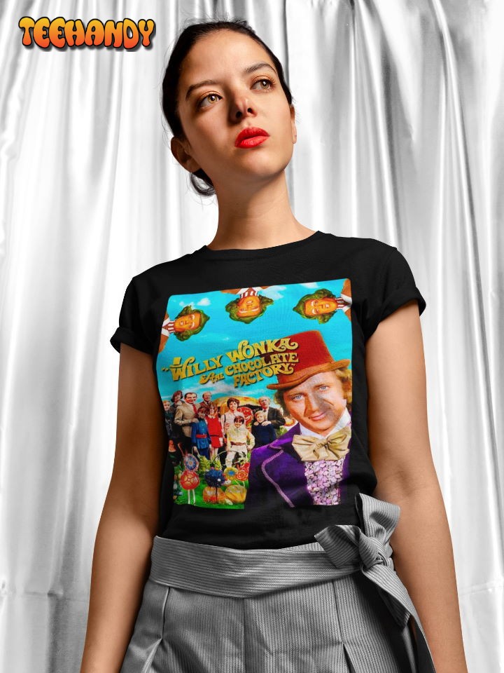 Willy Wonka and The Chocolate Factory Soft T-Shirt, Wonka Movie Poster Hoodie