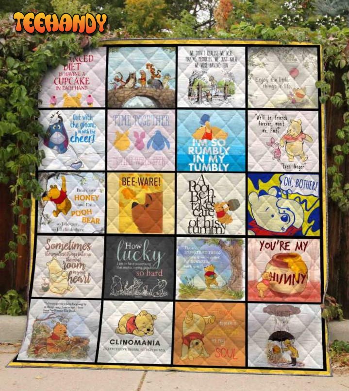 Winnie The Pooh 3D Quilt Blanket