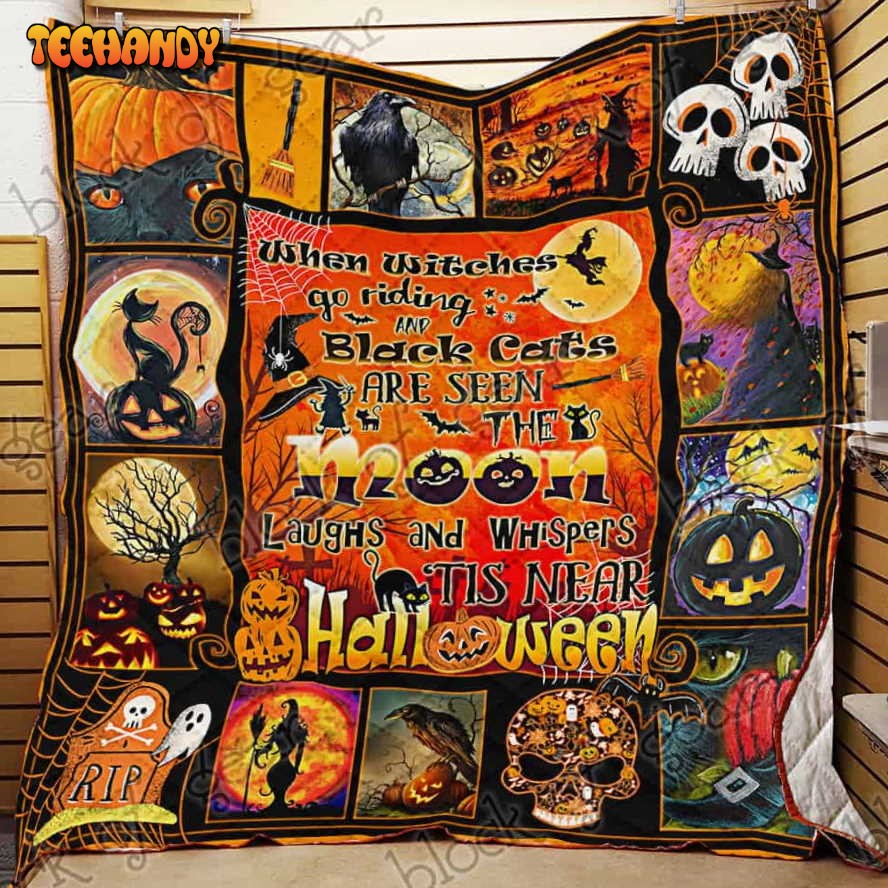 Witch Halloween 3D Quilt Blanket