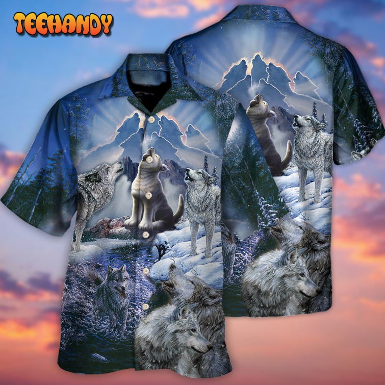 Wolf Is Not Lonely Just Alone Hawaiian Shirt