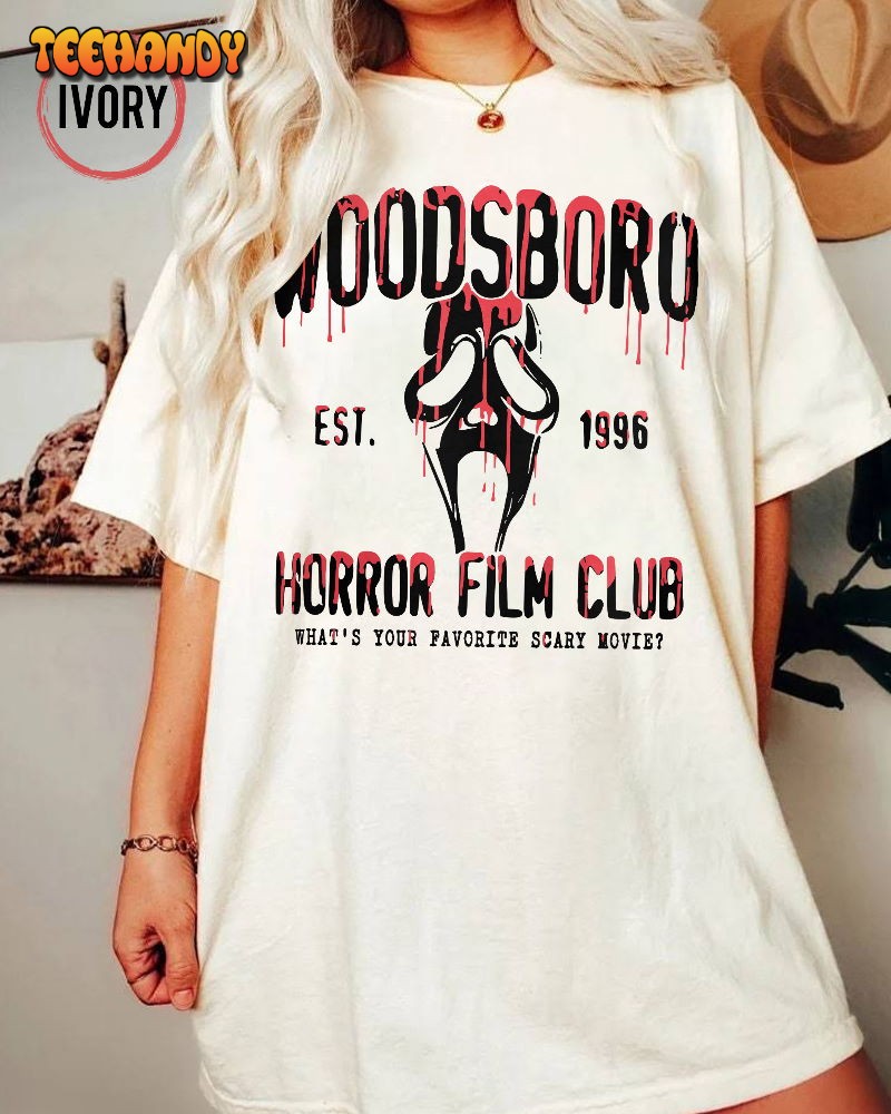 Woodsboro Horror Club Shirt, Horror Film Club Halloween Shirt