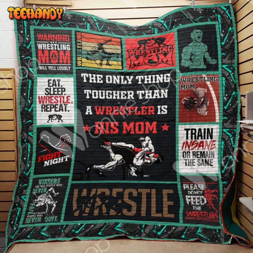 Wrestling Mom 3D Customized Quilt Blanket