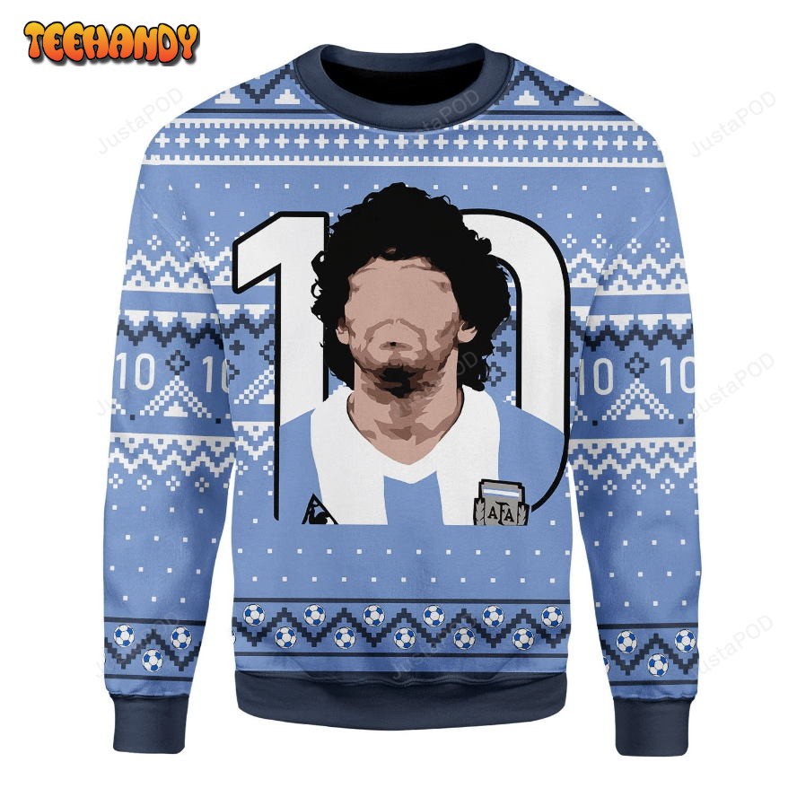 10 Diego Ugly Christmas Sweater, All Over Print Sweatshirt, Ugly Sweater