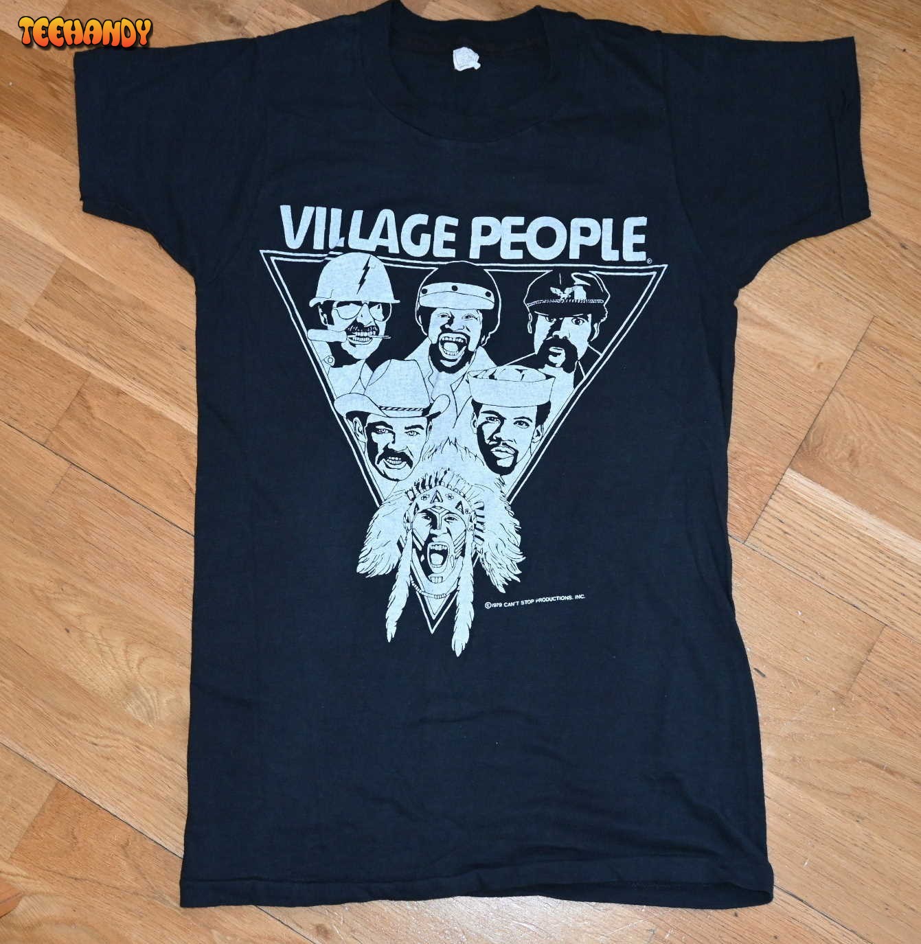 1970’s The VILLAGE PEOPLE vintage concert 1979 Tour rock disco nyc T Shirt