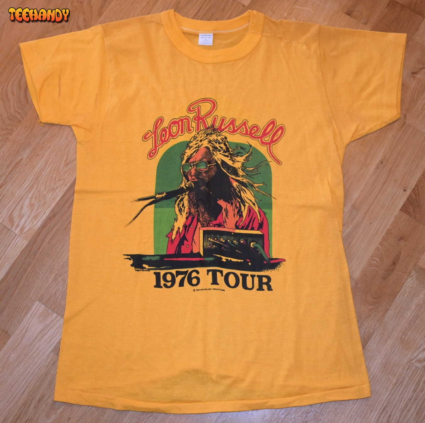 1976 LEON RUSSELL vintage Rare! original 1970’s concert tour T Shirt