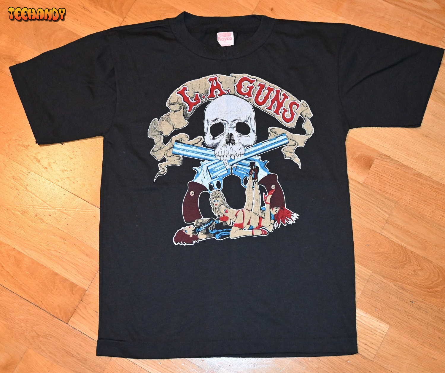 1980’s LA GUNS vintage concert 88-89 Tour Rare T Shirt