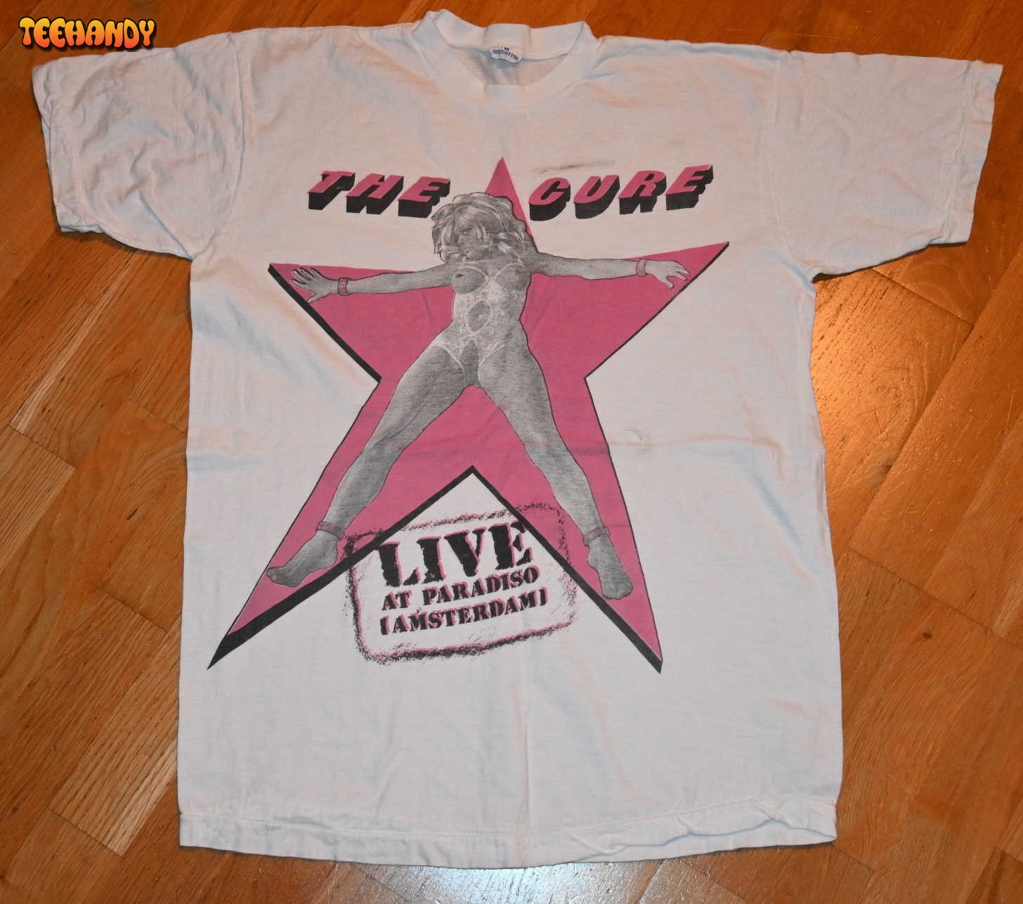 1980’s THE CURE vintage original Rare! tee Live at Paradiso Amsterdam T Shirt