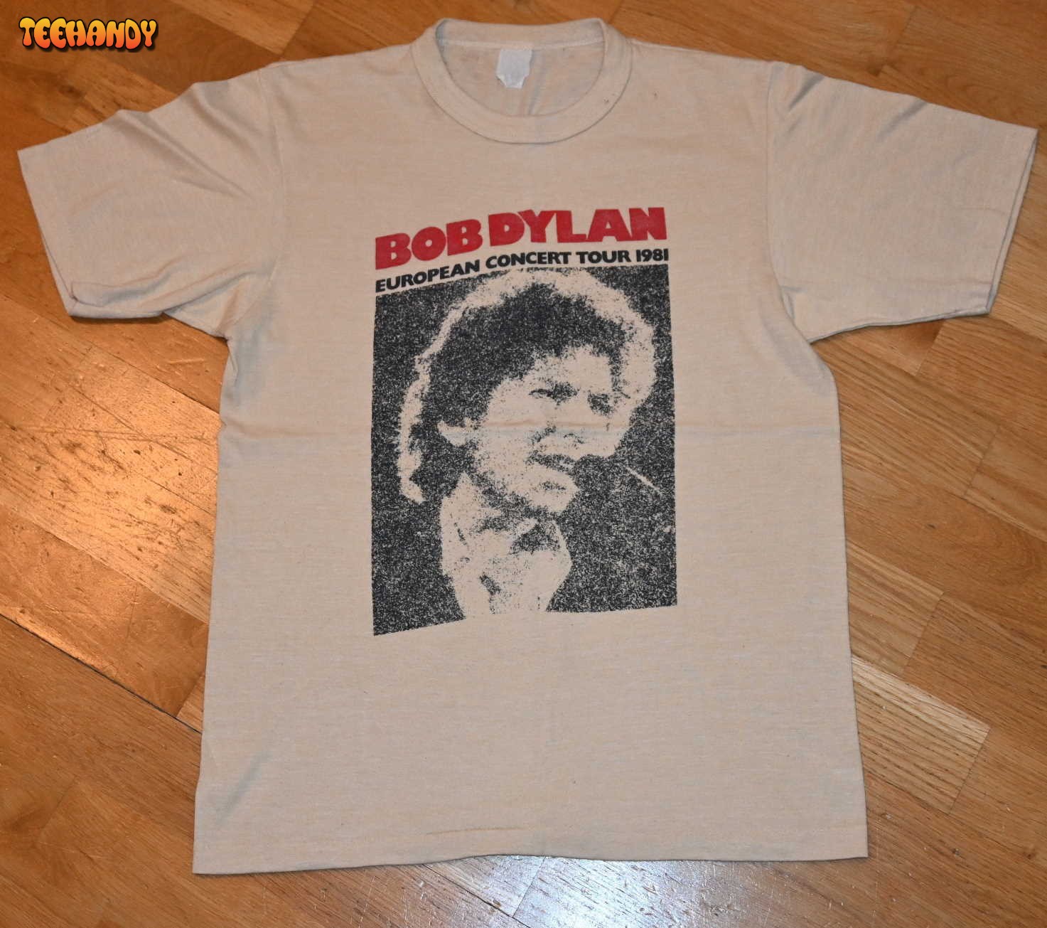 1981 BOB DYLAN vintage rare 1980’s concert Euro Tour T Shirt