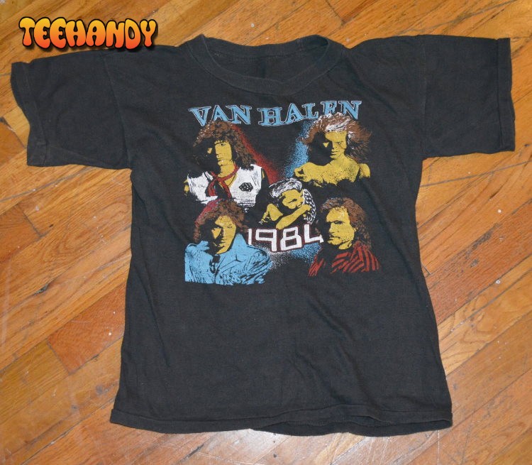 1984 VAN HALEN vintage concert tour rare original rock band T Shirt