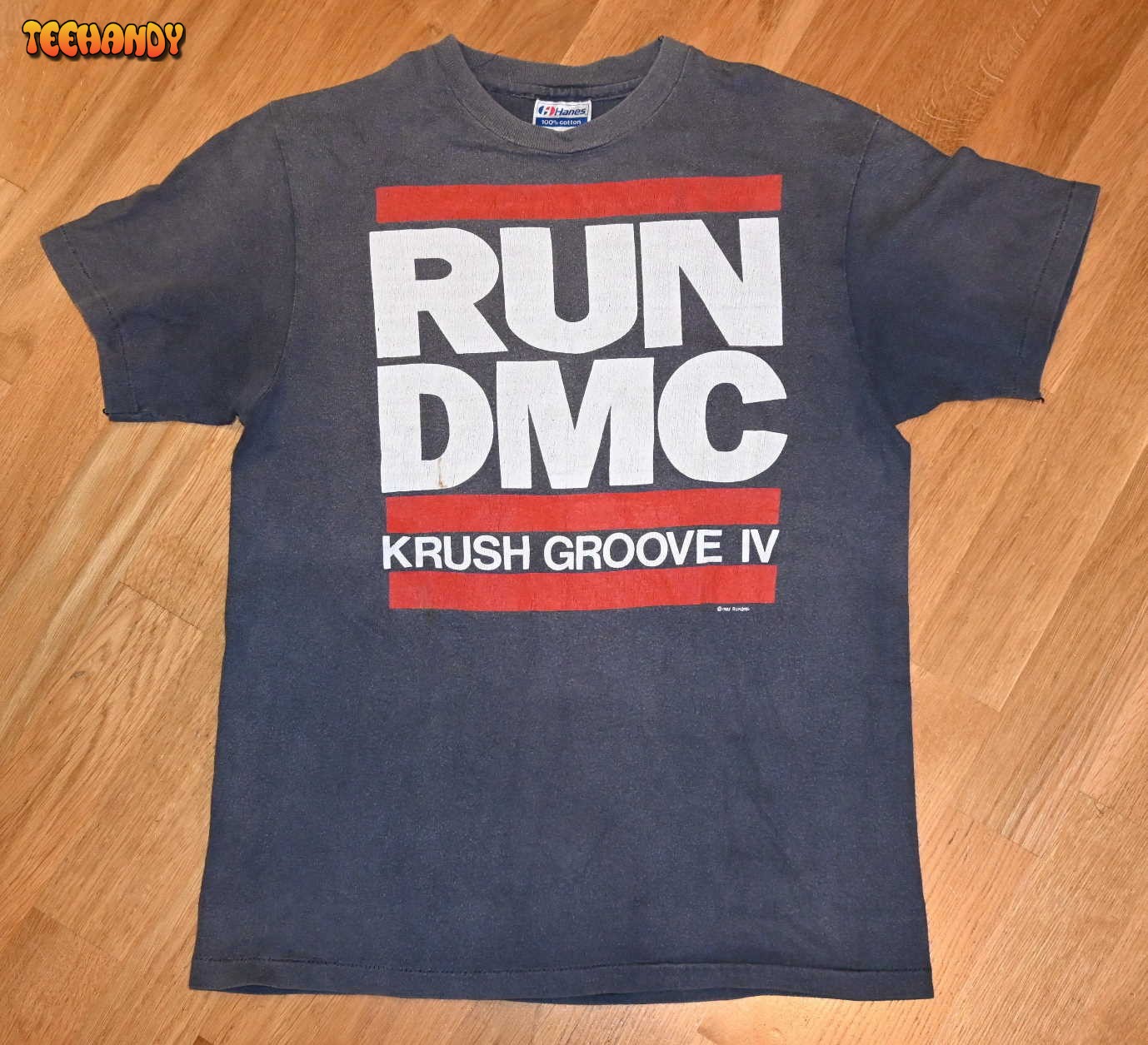1985 RUN DMC vintage Krush Groove IV concert tour T Shirt