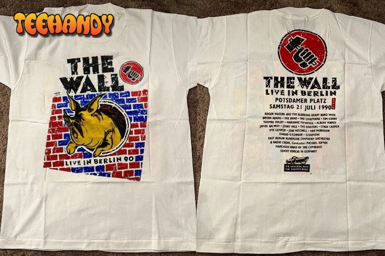 1990 The Wall Concert Pink Floyd Roger Waters Love In Berlin T-Shirt