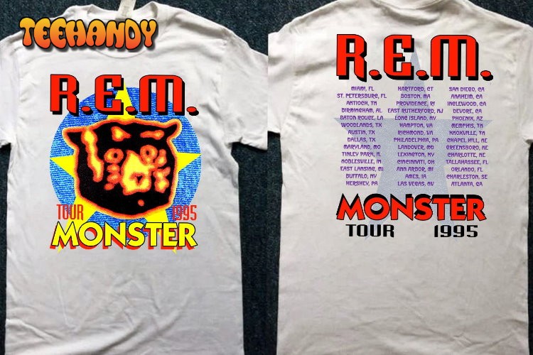 1995 REM Monster Tour T-Shirt, Rem Tour 1995 T-Shirt, Rem Tour ’95 Shirt