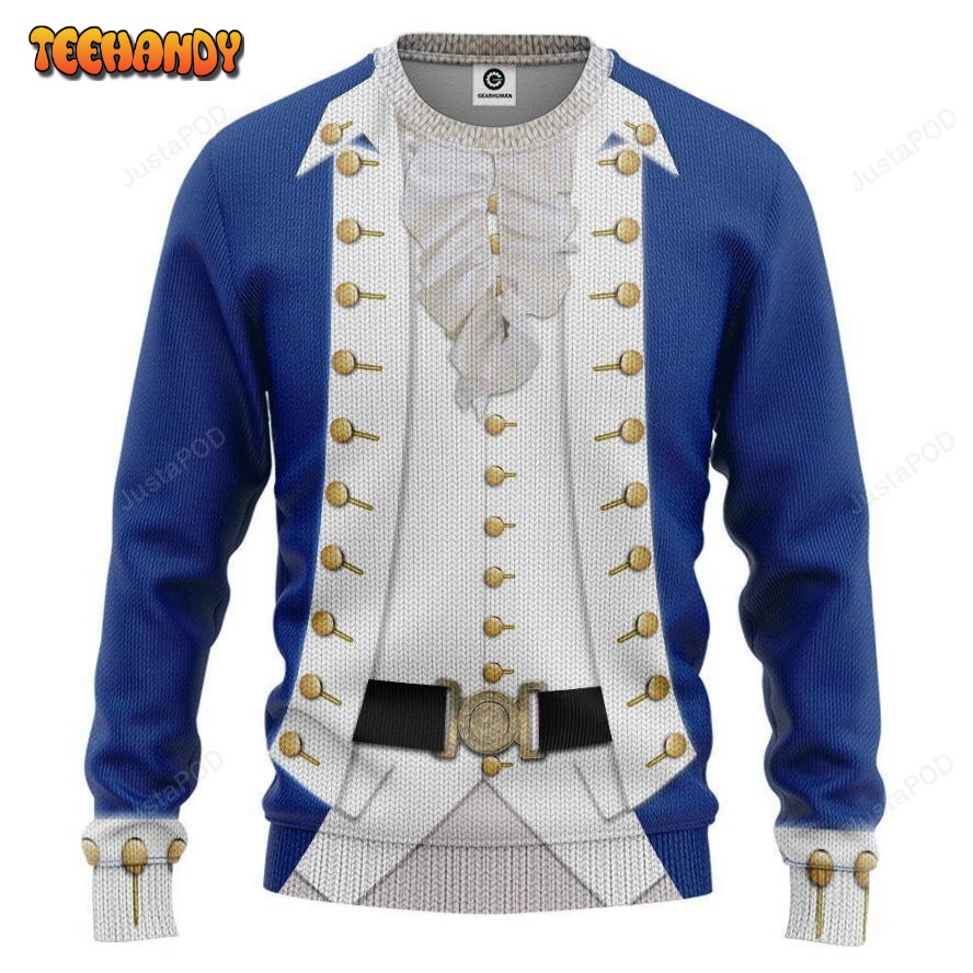 3D Alexander Hamilton Ugly Sweatshirt, Ugly Sweater, Christmas Sweaters