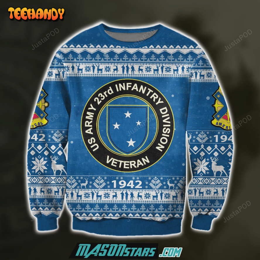 3D ALL OVER PRINT ARMY VETERAN UGLY SWEATER, Ugly Sweater