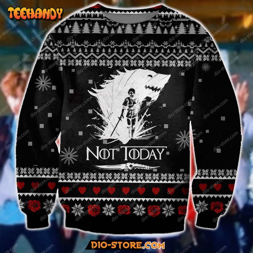 3D All Over Print Game Of Thrones – Not Today Ugly Christmas Sweater