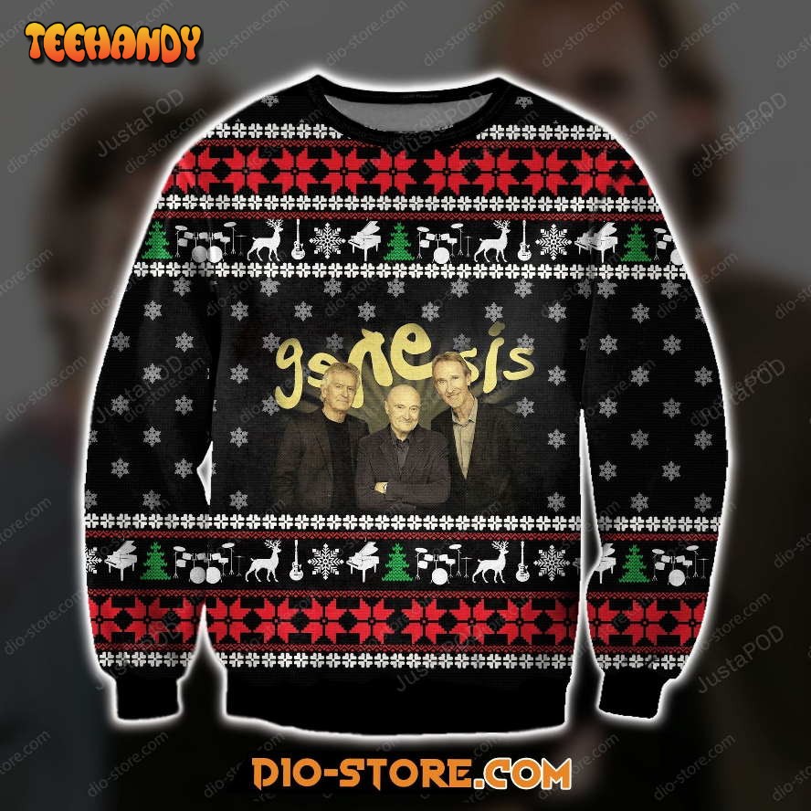 3d All Over Print Knitting Pattern Genesis Ugly Sweater, Ugly Sweater