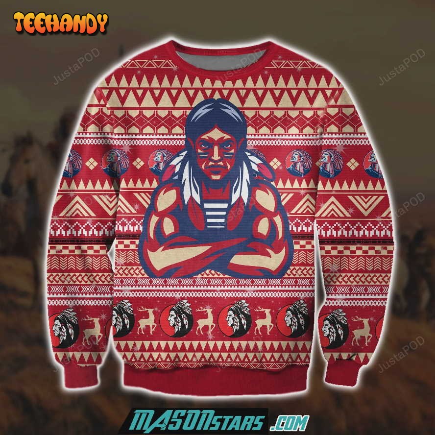 3D ALL OVER PRINT NATIVE AMERICAN UGLY CHRISTMAS SWEATER 204