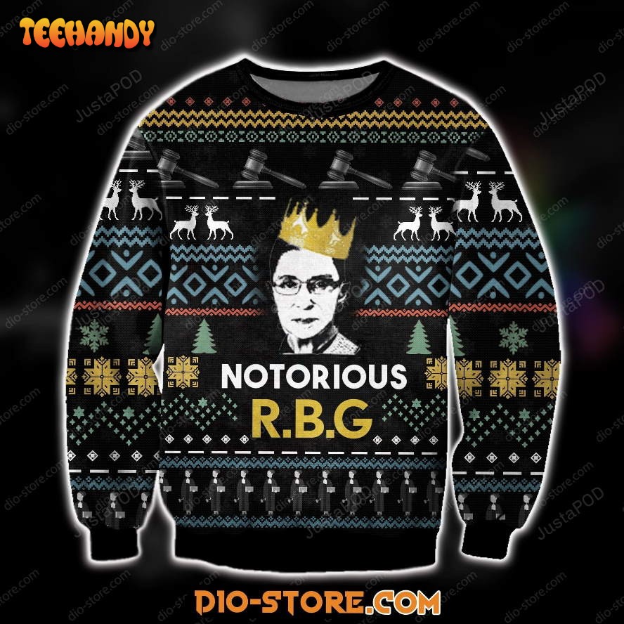 3d All Over Print Notorious Rbg Ugly Sweater, Ugly Sweater