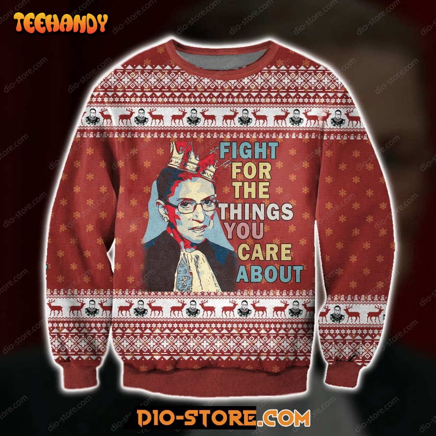 3D All Over Print Ruth Bader Ginsburg Ugly Christmas Sweater, Ugly Sweater