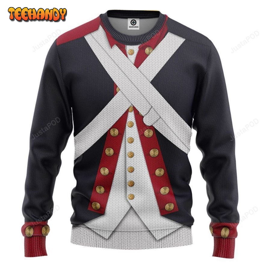 3D Continental Army Ugly Sweatshirt, Ugly Sweater, Christmas Sweaters