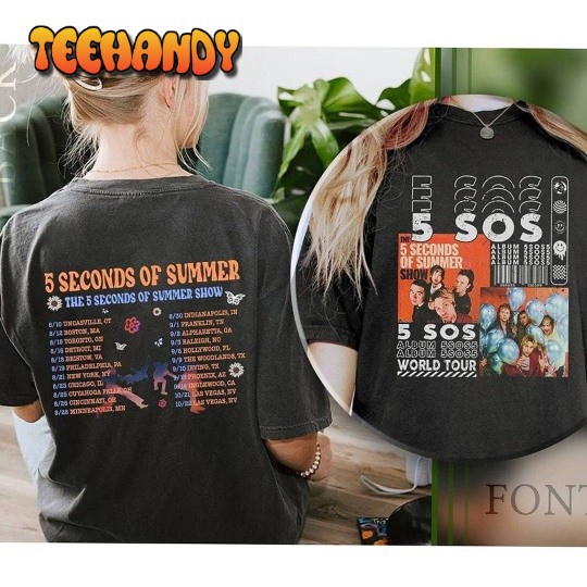5 Seconds Of Summer Tour Shirt, 5SOS Show 2023 Shirt