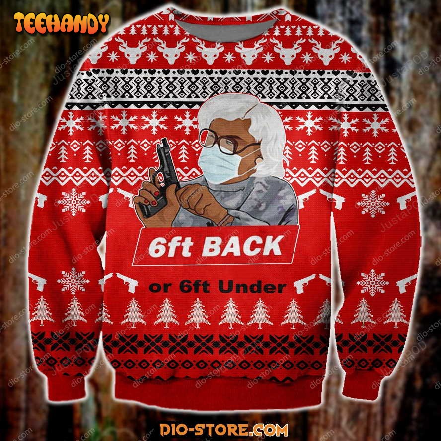 6ft Back Or 6ft Under 3d Print Ugly Sweater, Ugly Sweater, Christmas Sweaters