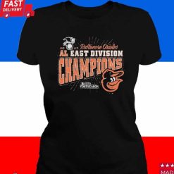 Baltimore Orioles Black 2023 Al East Champions Shirt 1