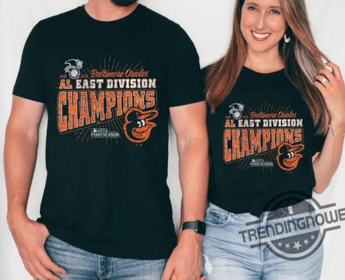 Baltimore Orioles Black 2023 Al East Champions Shirt 3