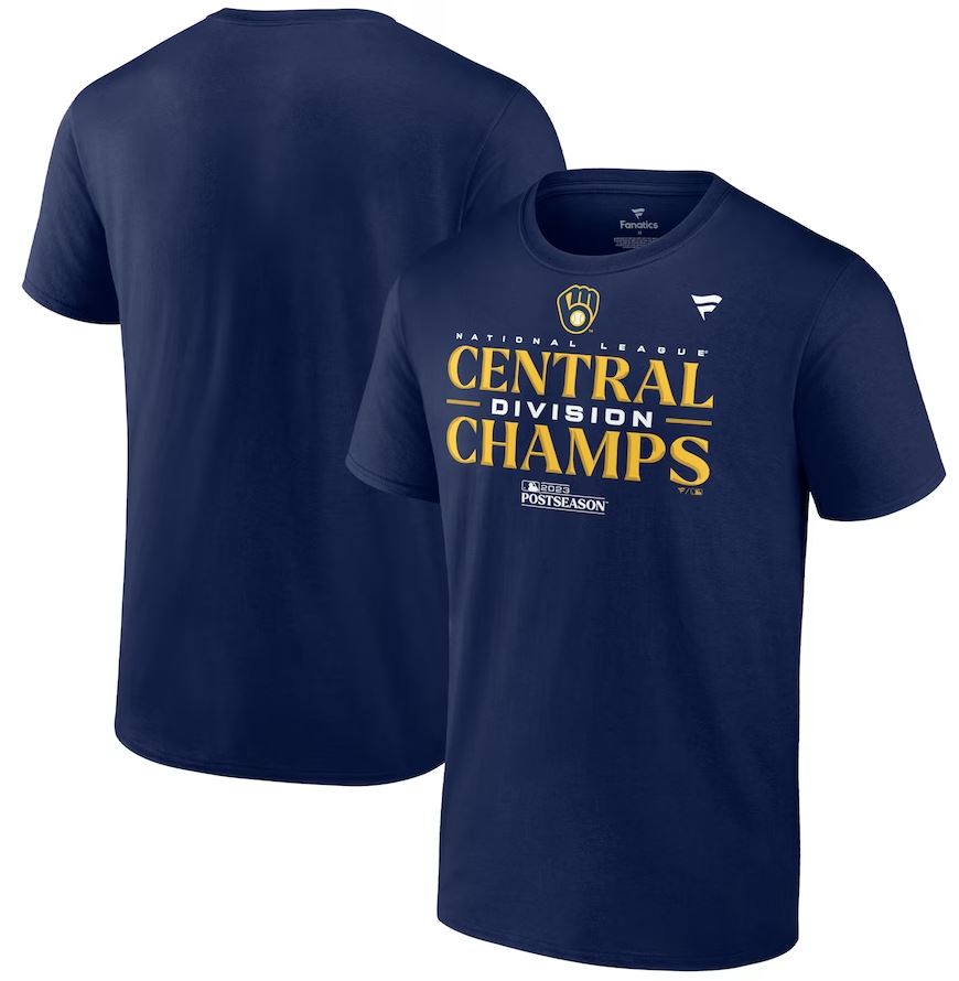 Milwaukee Brewers 2023 NL Central Division Champions T Shirt 1